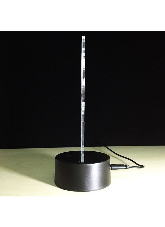 Generic - 3D Illusion Lamp LED Multicolor Night Light Eiffel Tower Shape Acrylic Table Lamp And Material Made Of Acrylic - Image 1