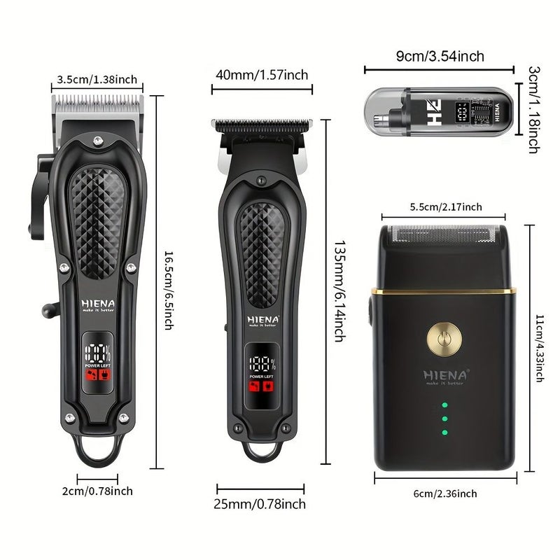 HIENA Mens Electric Hair Clipper Trimmer Set Model 212 063 813 B001 USB Rechargeable - Image 5
