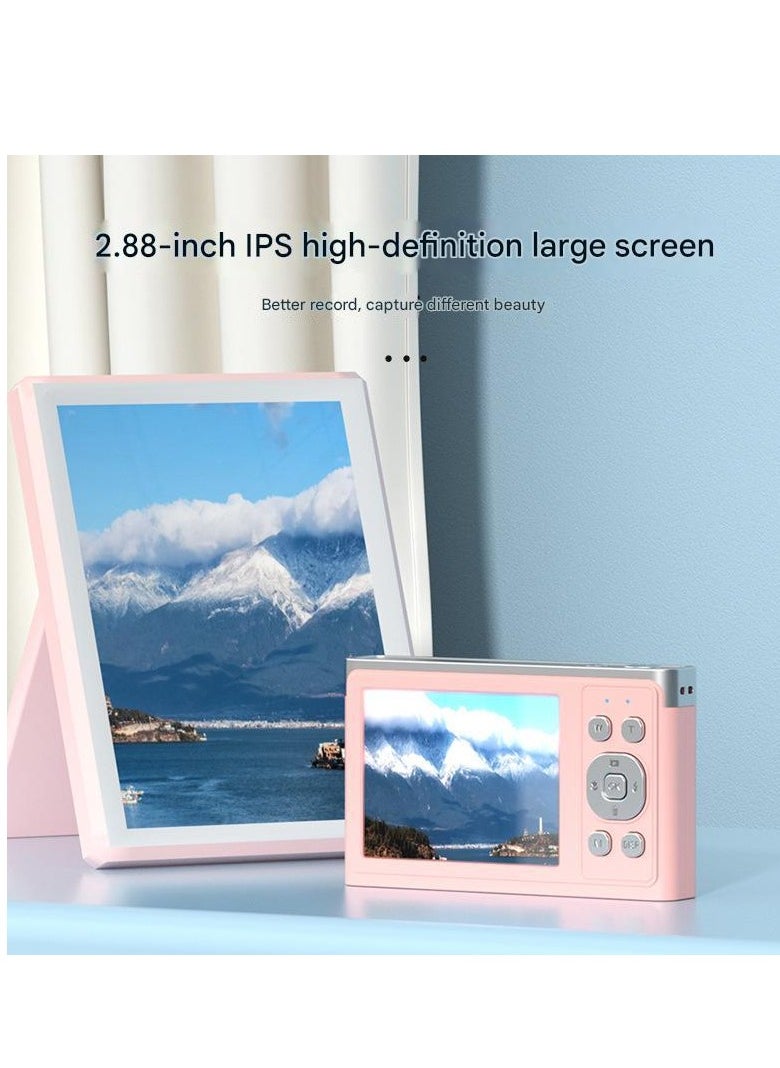 Generic - 50MP Digital Camera for Photography and Video, 4K Vlogging Camera for YouTube with 2.88Inch IPS Screen Auto Focus, 16X Digital Zoom Digital Camera for Gift, Compact Anti Shake Face-detect Smile Capture Vlogging Camera for Live Streaming Travel Photography High Definition Display Student Compact Camera Built-in Flash with 32G Memory Card - Image 1