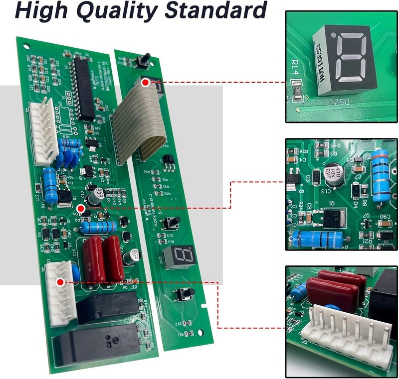 WISINY W10503278 Refrigerator Control Board WPW10503278 Compatible for Whirlpool Maytag KitchenAid Kenmore Amana Ikea Inglis Jenn-Air Freezer Jazz Control Board W10165748 12784415V 8208187 12002339 - Image 3