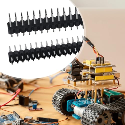 Antrader 40 Pin 2.54mm Spacing Double Row IDC Male Pin Header Connector Strip Pack of 50 - Image 3