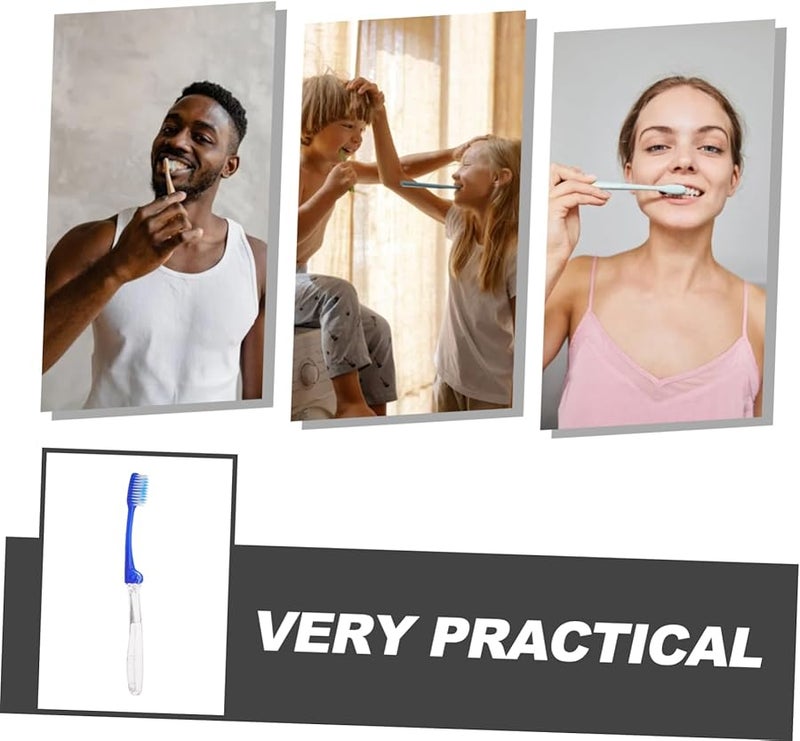 10 قطعة فرشاة أسنان قابلة للطي للسفر، شعيرات ناعمة، تصميم مدمج لتخزين سهل - Image 4