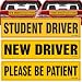 TOTOMO New Driver Student Driver Magnet for Car Large 12x3 Magnetic Reflective Vehicle Safety Sign for Rookie Learner Drivers Removable Bumper Sticker Please Be Patient - Image 2