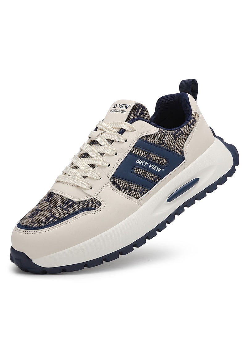 سكاي فيو أحذية كاجوال أنيقة للرجال أحذية مشي أنيقة للرجال بنعل ناعم غير قابل للانزلاق أحذية كاجوال مريحة وجيدة التهوية - Image 1