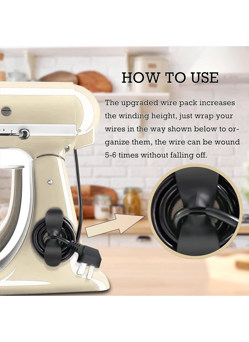 COOFANDY COOFANDY Kitchen Gadgets Appliances Cord Organiser Upgraded Cord Organiser Wire Wrappers Chord Plug Keeper Cord Wrapper for Stick on Pressure Cooker Mixer Blender Coffee Maker Air Fryer 5  - Image 2