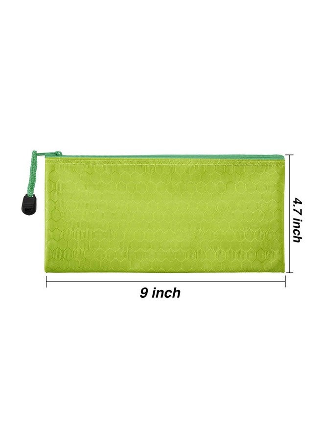 جوفيتيك 12 قطعة من أكياس أقلام الرصاص بسحاب وحقائب أقلام رصاص مقاومة للماء لمستحضرات التجميل ولوازم المكتب وإكسسوارات السفر - Image 2