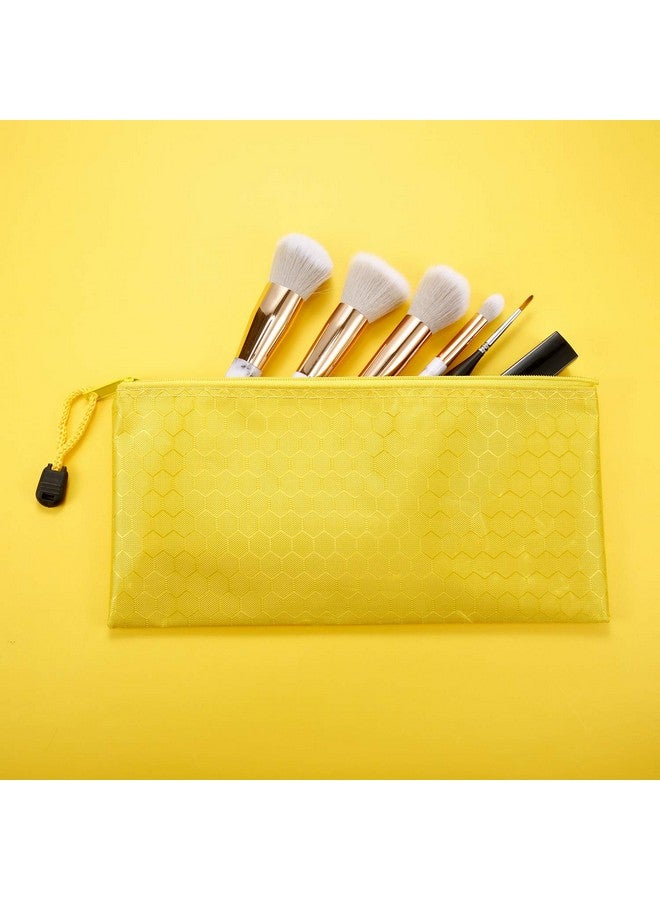 جوفيتيك 12 قطعة من أكياس أقلام الرصاص بسحاب وحقائب أقلام رصاص مقاومة للماء لمستحضرات التجميل ولوازم المكتب وإكسسوارات السفر - Image 5