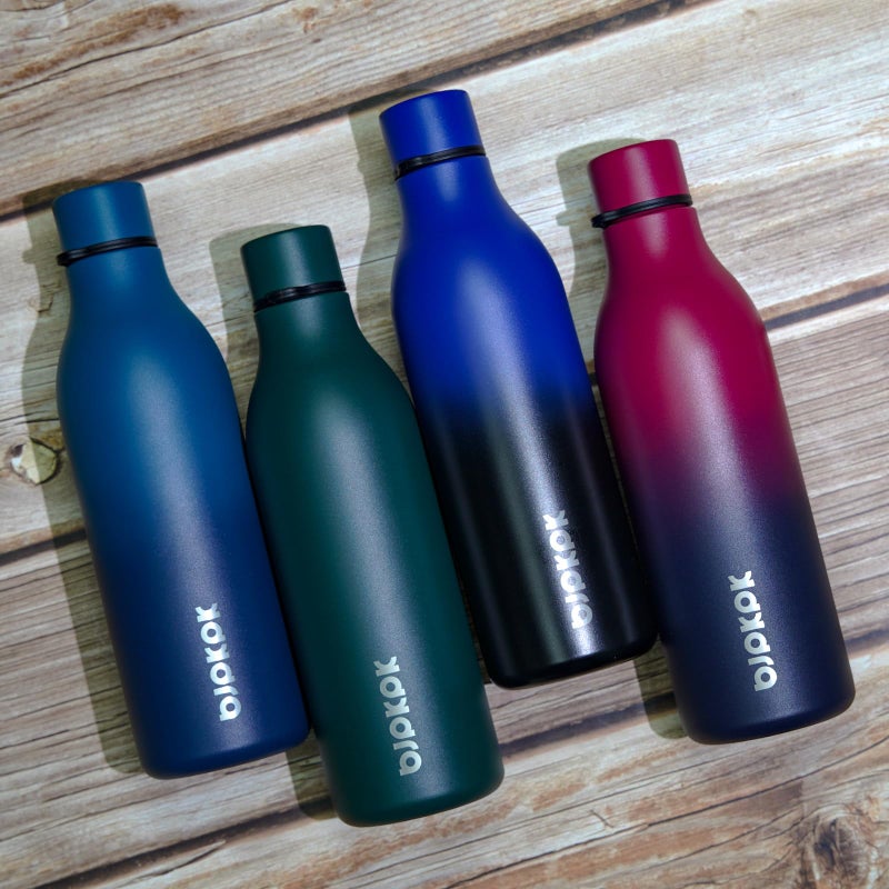 Bjpkpk Insulated Water Bottles  25 Oz Stainless Steel Metal Water Bottle With Strap  Bpa Free Leak Proof Jugs  Mugs  Flasks  Reusable Thermal Flasks For Sports & Travel Charming Red - Image 4