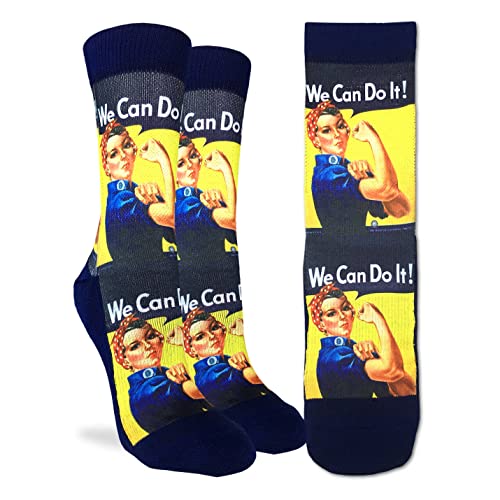 Good Luck Sock Women's Rosie the Riveter Socks, Adult, Shoe Size 5-9 - Image 2