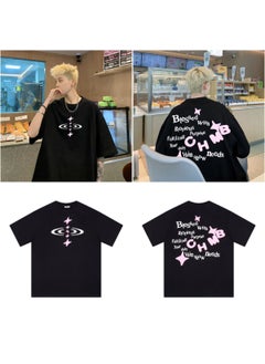 Broken Planet Cartoon Logo Cotton Tee 311 black