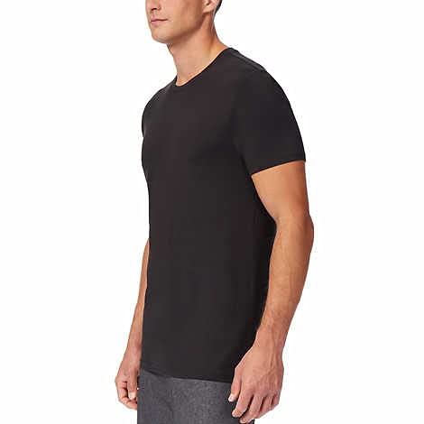 32 DEGREES Cool Men's Tee Shirt Short Sleeve Quick Dry Crew Neck Tee (XL, Black-3pack) - Image 4