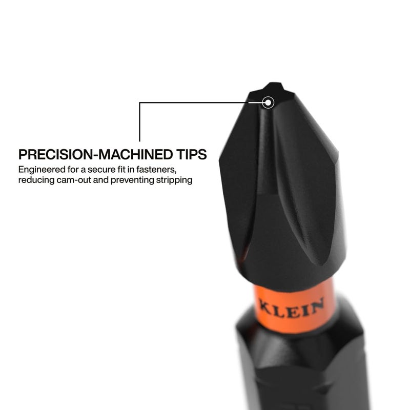 Klein Tools 33811 Drill and Driver Bit Set 32-Piece, Impact Driver Set, Titanium Coated Drill Bits, Precision Machined, MODbox Compatible Storage Case, Professional Tool Kit - Image 4