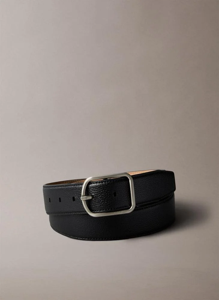 CALVIN KLEIN ROUND BUCKLE allocated hole belt