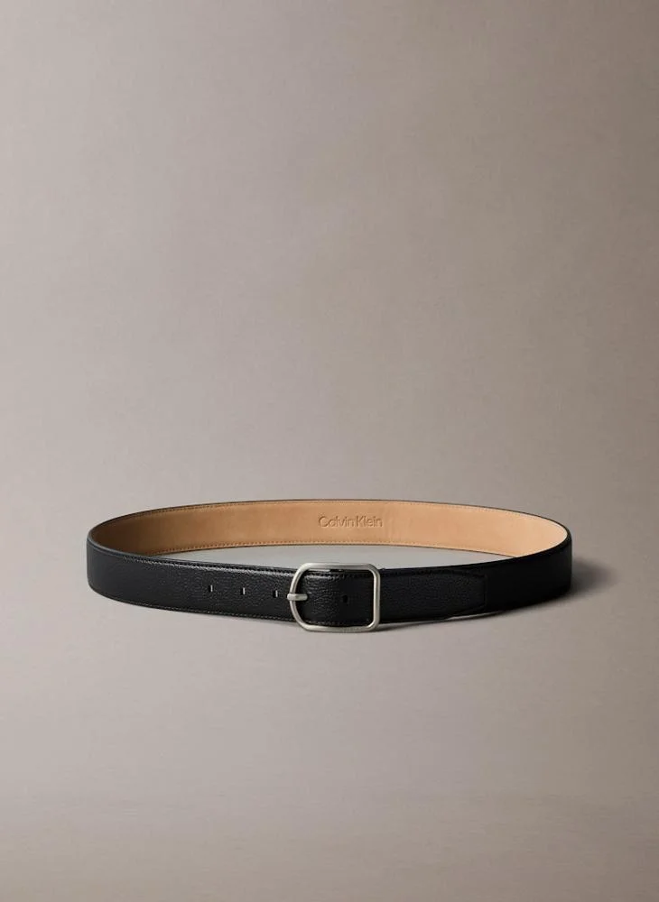 CALVIN KLEIN ROUND BUCKLE allocated hole belt