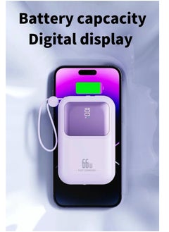 xinzhen PB-180 10000mAh Power Bank Wireless Quick Charging and Portable Design White  - Image 5