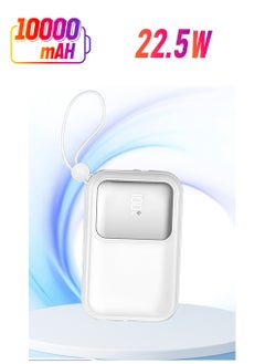 xinzhen PB-180 10000mAh Power Bank Wireless Quick Charging and Portable Design White  - Image 1