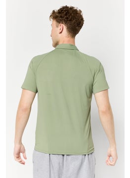 RBX Men Sportswear Fit Short Sleeve Outdoor Polo Shirt, Olive  - Image 4