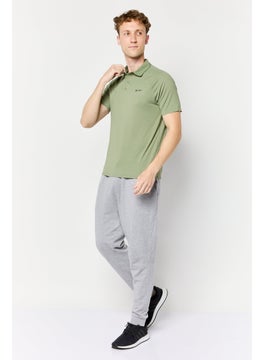 RBX Men Sportswear Fit Short Sleeve Outdoor Polo Shirt, Olive  - Image 2