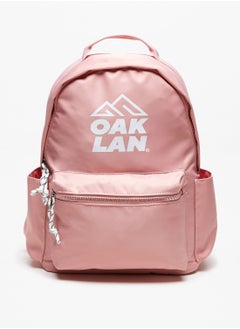 Girls Logo Print Backpack with Adjustable Shoulder Straps