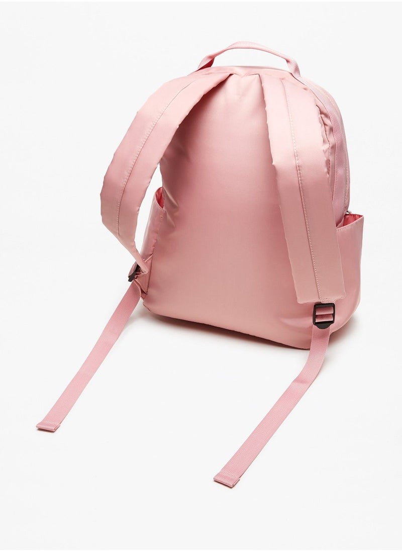 Oaklan by Shoexpress - Girls Logo Print Backpack with Adjustable Shoulder Straps - Image 1