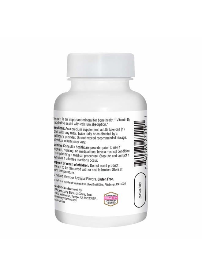 21st Century كبسولات كالسيوم بلس إكسترا د، 500 ملغ، 90 حبة، عبوة واحدة - Image 2