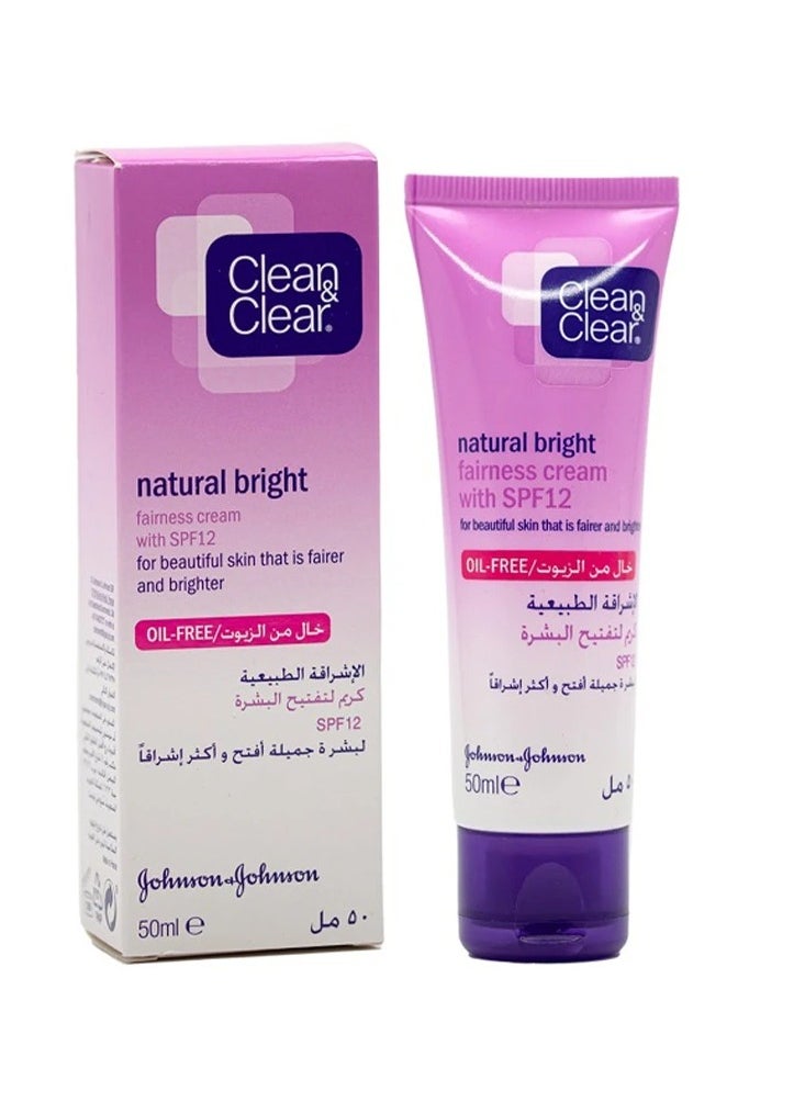 Clean & Clear - Natural Bright Cream 50ML - Image 1