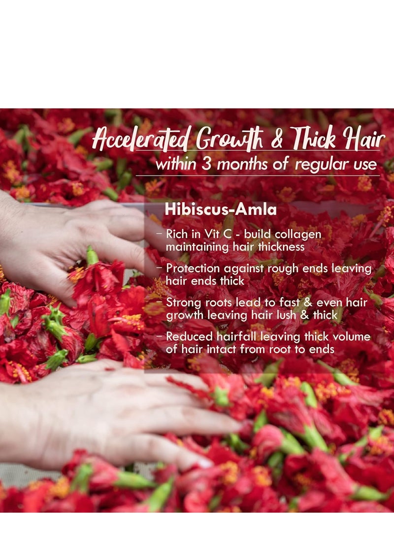 عادة نات زيت الشعر الصيفي Nat Habit Hibiscus Amla للرجال والنساء، يساعد في نمو الشعر وكثافته لجميع أنواع الشعر، خالٍ من زيت البارافين المعدني والمواد الحافظة والمواد الكيميائية، 100 مل - Image 2