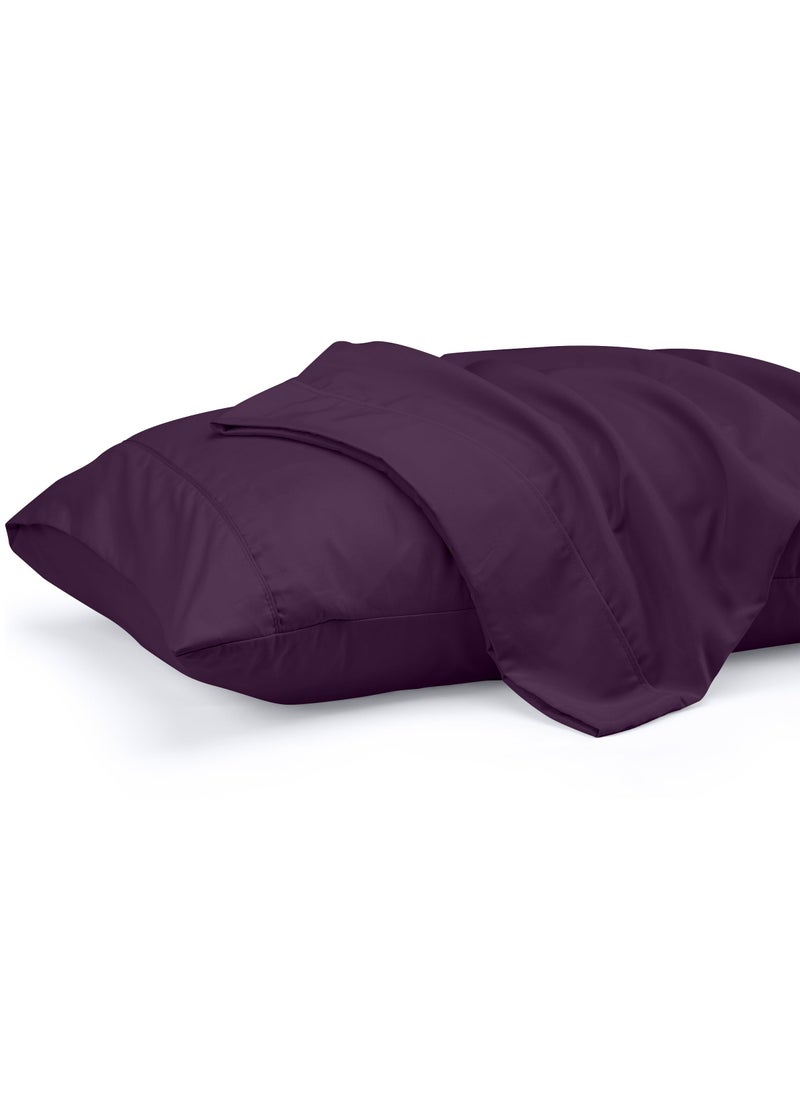 Utopia Bedding Utopia Bedding King Pillow Cases - 2 Pack - Envelope Closure - Soft Brushed Microfiber Fabric - Shrinkage and Fade Resistant Pillow Covers 20 X 40 Inches (King  Purple)  - Image 1