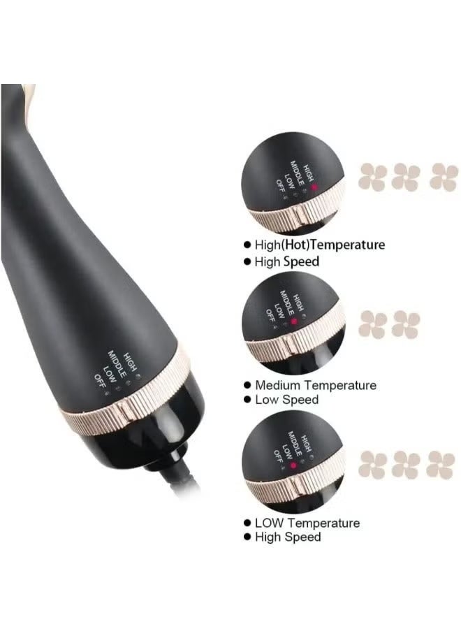 DSP Effortless Curls & Styling with One-Step Hair Dryer Brush BlackDesign Negative Ionic Technology Manufacturer's Lifetime Warranty 360 Swivel Cord Versatile Hair Styler - Image 4
