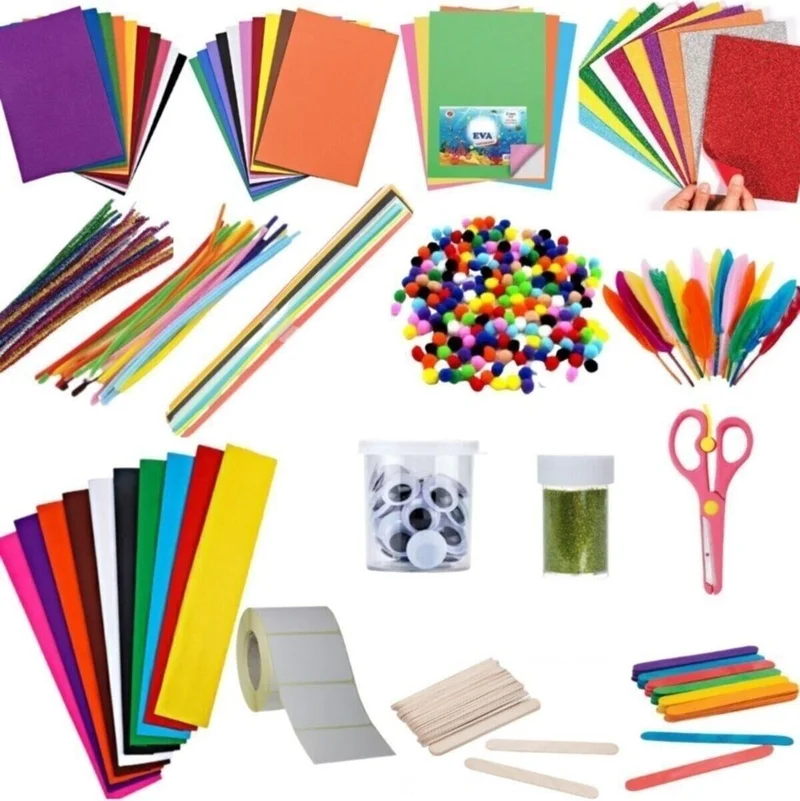 EC Shop Madneeshalil Kindergarten Set Glitter Eva-Sim-Scutcheon-Bead