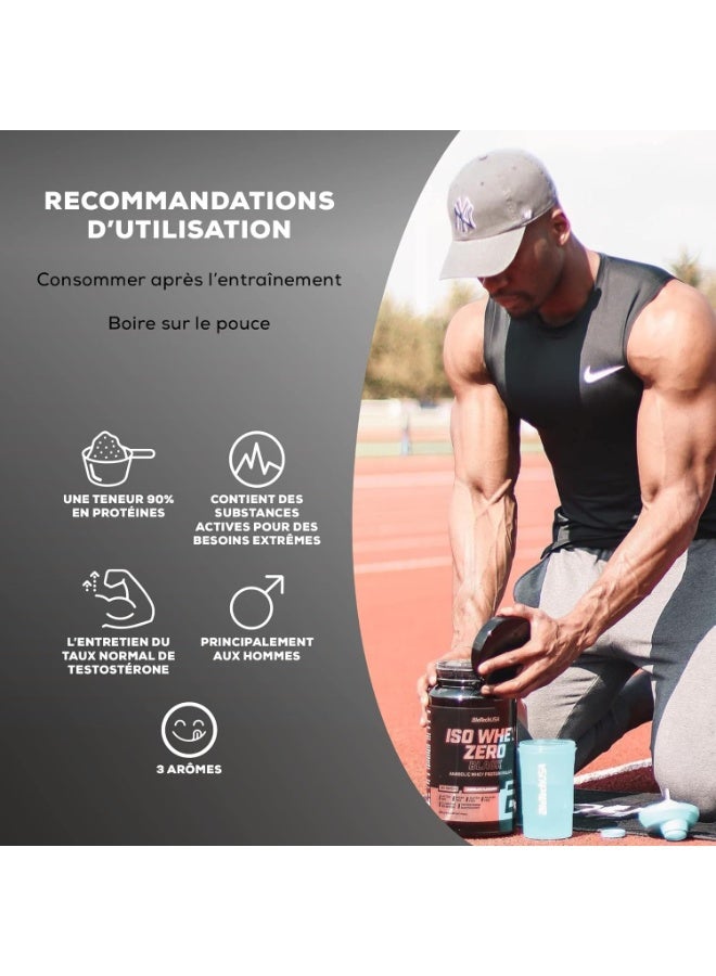 BioTechUSA Iso Whey Protein Zero Black Protein with Creatine, Zinc, Vitamin B3 and Amino Acids Chocolate 908g - Image 4