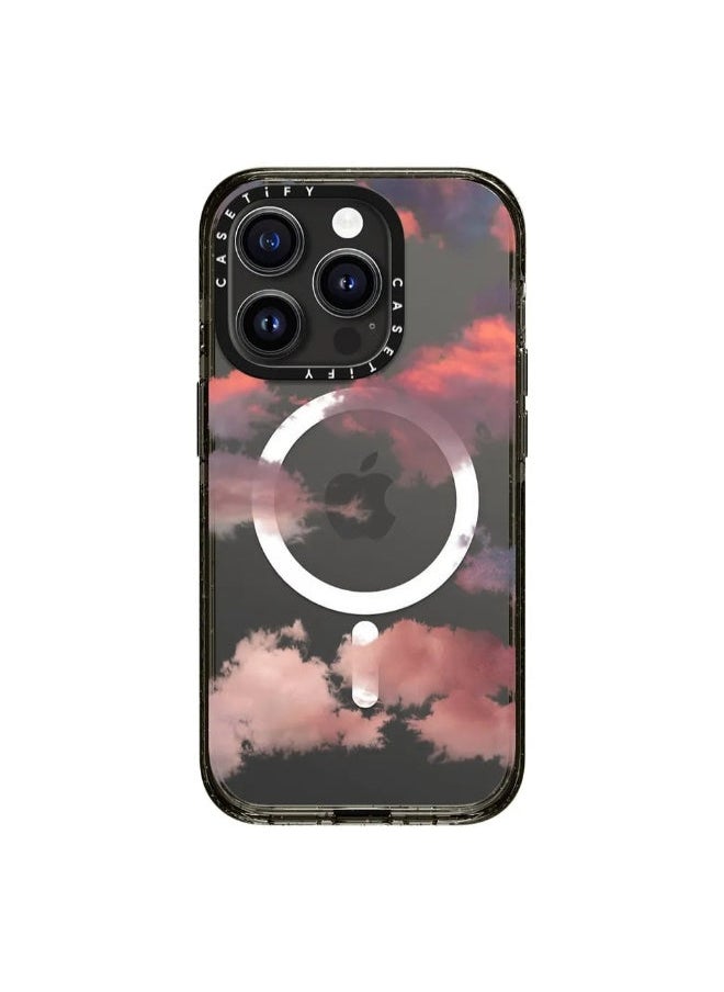 Casetify - MagSafe Impact Case, Compatible w/ iPhone 15 Pro - 8.2Ft. Drop Protection, Shock Absorbing, Slim & LightWeight, Eco-Friendly, Wireless & MagSafe Charging Compatible - Clouds Print - Image 1