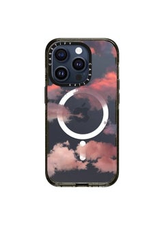 MagSafe Impact Case, Compatible w/ iPhone 15 Pro - 8.2Ft. Drop Protection, Shock Absorbing, Slim & LightWeight, Eco-Friendly, Wireless & MagSafe Charging Compatible - Clouds Print