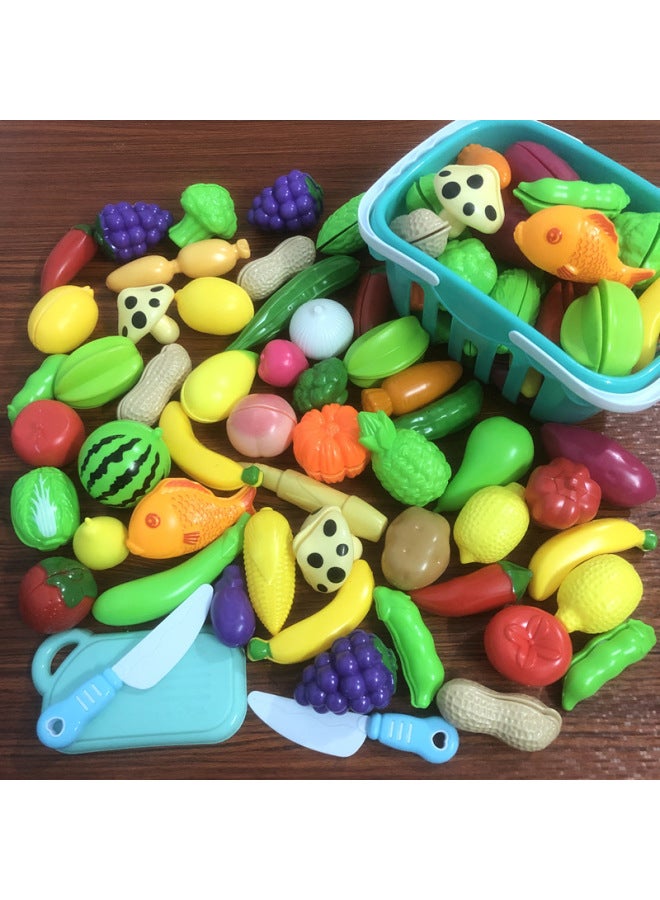 Che Che Le Toys Simulation Cut Fruits And Vegetables Model Baby Kindergarten Early Education Children Play Home-Specifications:29 Kinds Of Random Fruits And Vegetables 【not Cut】】 - Image 4