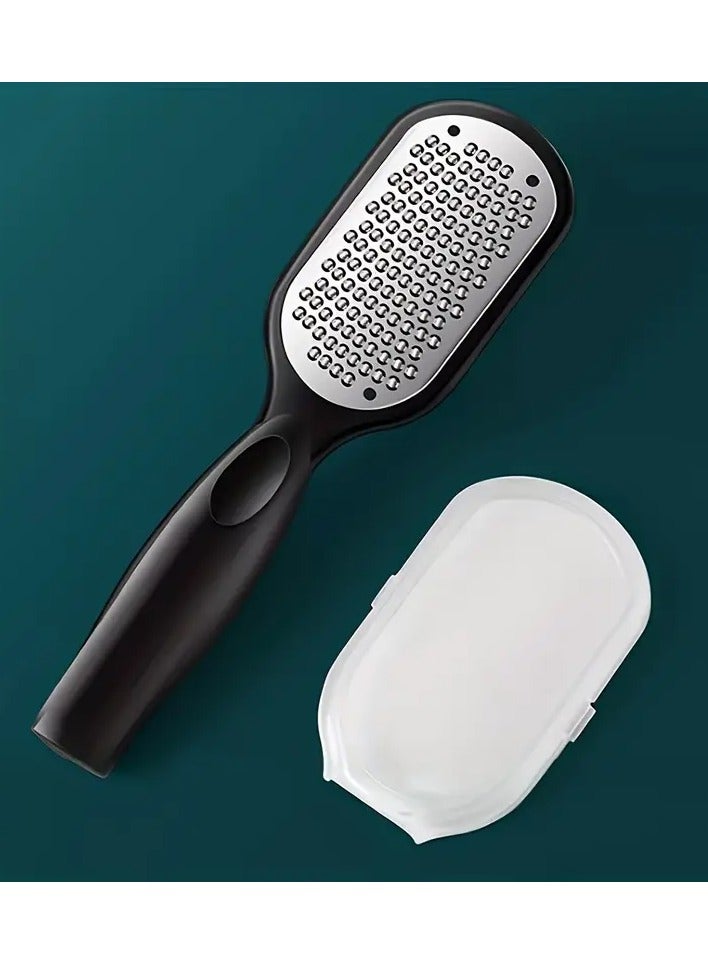 Rozino Professional Stainless Steel Foot File - Callus & Dead Skin Remover, Splash-Proof Scrub for Smooth Feet, Essential for Home Spa & Nail Care - Image 2