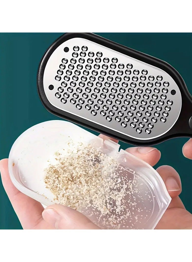 Rozino Professional Stainless Steel Foot File - Callus & Dead Skin Remover, Splash-Proof Scrub for Smooth Feet, Essential for Home Spa & Nail Care - Image 4