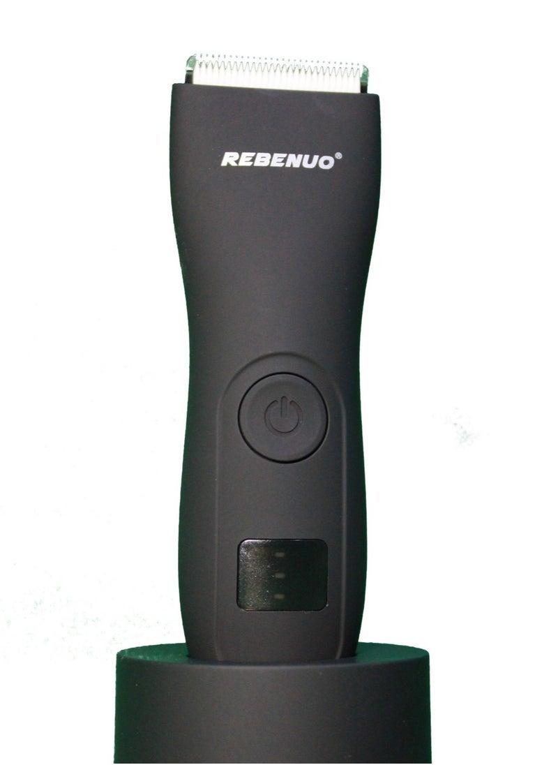 REBENUO Waterproof Men’s Shaver and Trimmer with Low Noise Design – Electric Charger for Men’s Grooming, Head & Body Shaver, Multi-Function Trimmer for Facial & Body Hair, Wet and Dry Use, Ergonomic Handle for Comfort, Rechargeable and Long-Lasting Power - Image 2