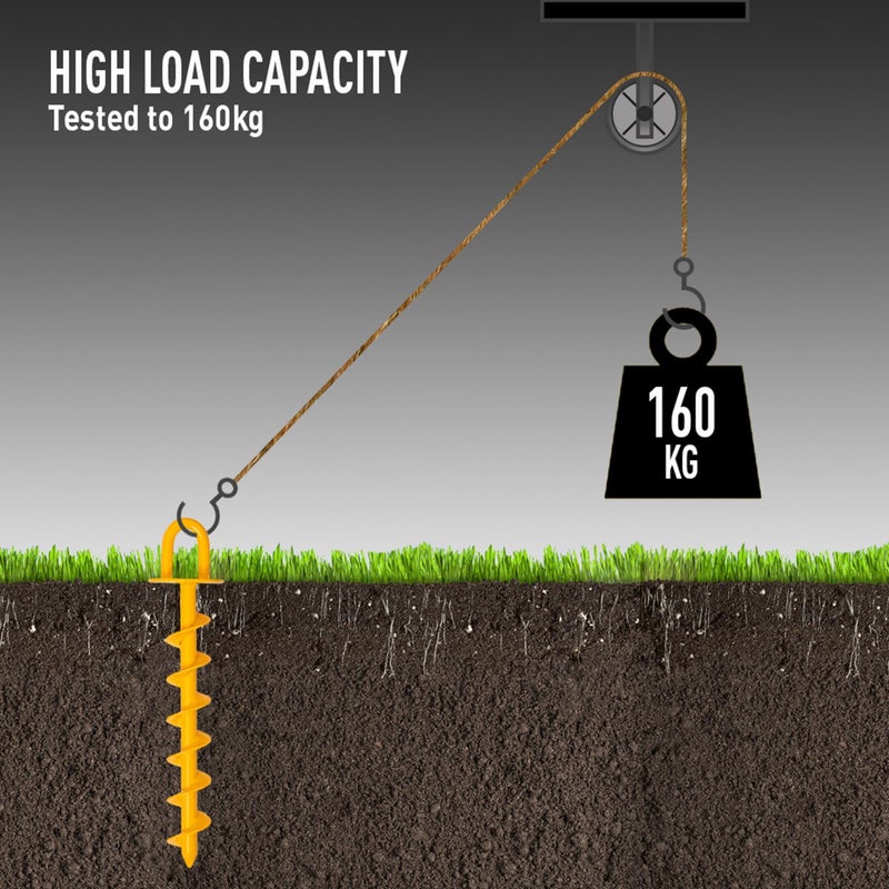 Roughneck® Heavy Duty Ground Anchor 340mm (13.5") 160kg Load Tested - Image 2