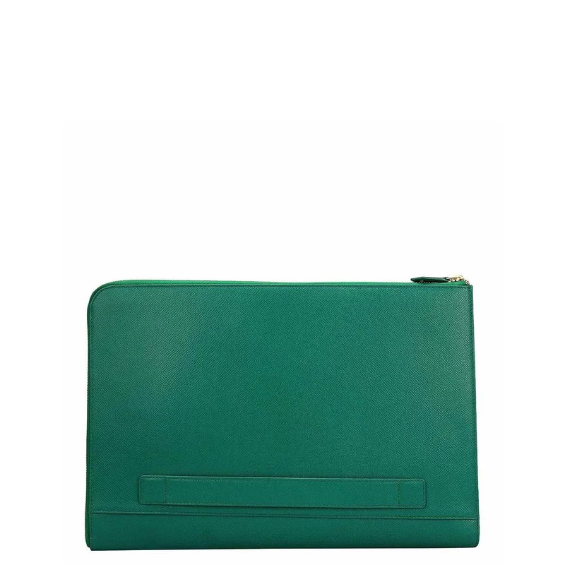 Da Milano Emerald Green Classic Laptop Sleeve (S)  | Best Price UAE