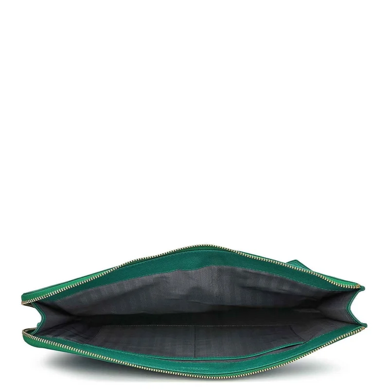 Da Milano Emerald Green Classic Laptop Sleeve (S)  | Best Price UAE