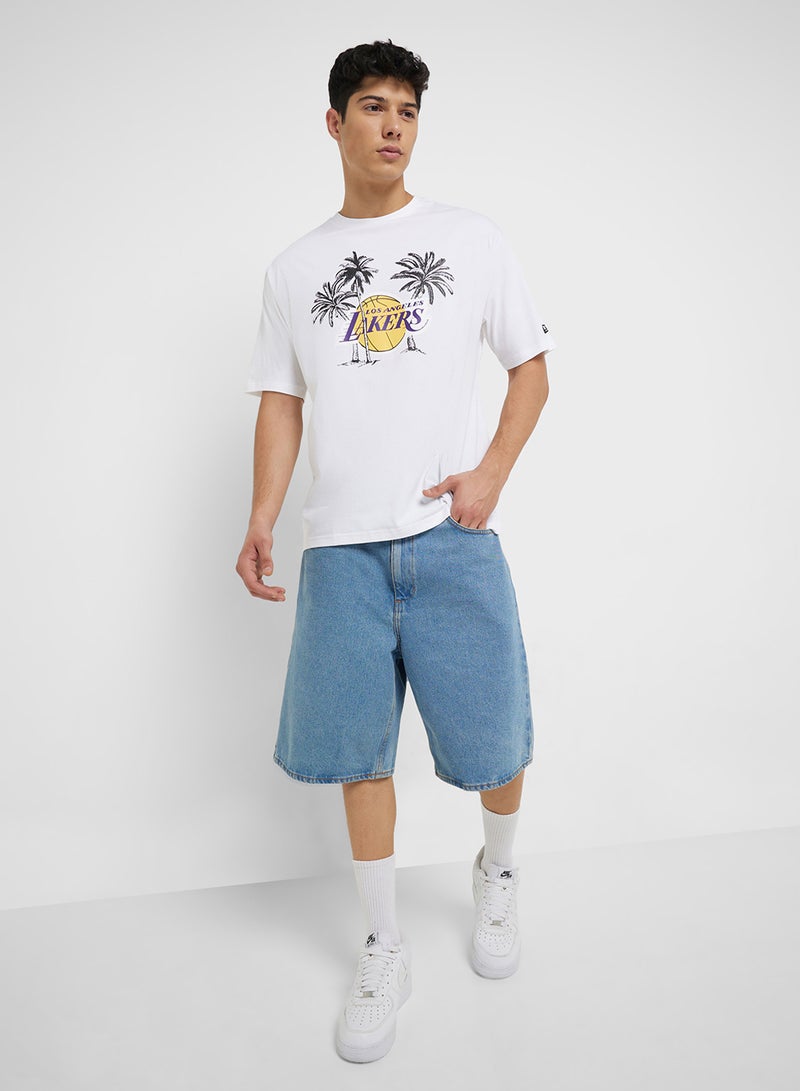 NEW ERA Los Angeles Lakers Oversized T-Shirt  - Image 4