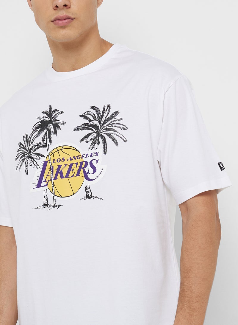 NEW ERA Los Angeles Lakers Oversized T-Shirt  - Image 3