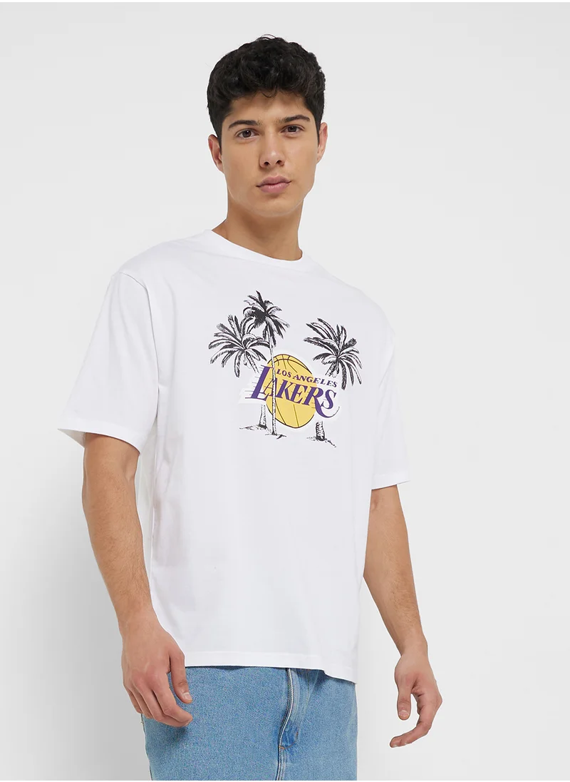 NEW ERA Los Angeles Lakers Oversized T-Shirt