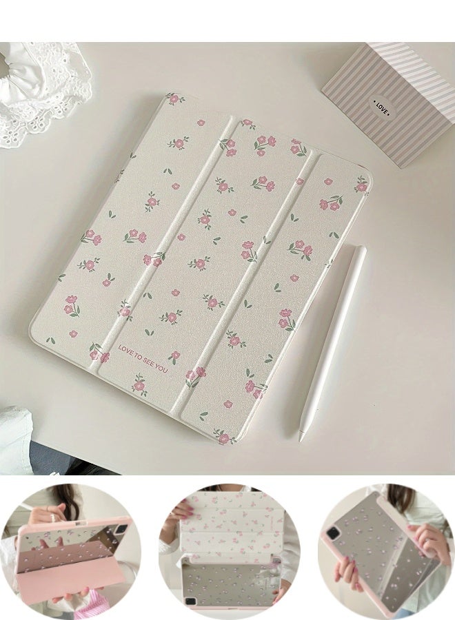 سوبر زي يوث حافظة لجهاز iPad الجيل العاشر 10.9 بوصة 2022، غطاء حافظة لجهاز Apple iPad، غطاء وردي أنيق لجهاز iPad، مناسب للأطفال / الفتيات / النساء، (10.9 بوصة) - Image 3