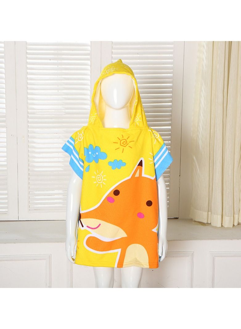 With Hood Coral Fleece Cloaks Bath Towel