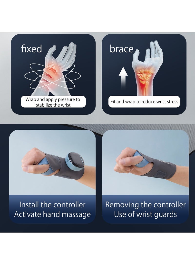 Generic Hand and Wrist Massager with Heat&Compression, Cordless Wrist Massager for Arthritis, Carpal Tunnel and Stiff Joints,3 Massage Modes&3 Heat Levels,Versatility, Comfort, Ergonomics  - Image 3