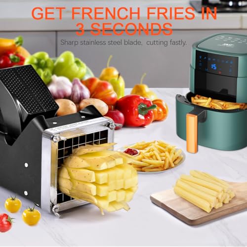 Sopito Potato Cutter, Sopito Home Made French Fry Cutter with 1/2 Inch Stainless Steel Blade Great for Potatoes Carrots Cucumbers - Image 2