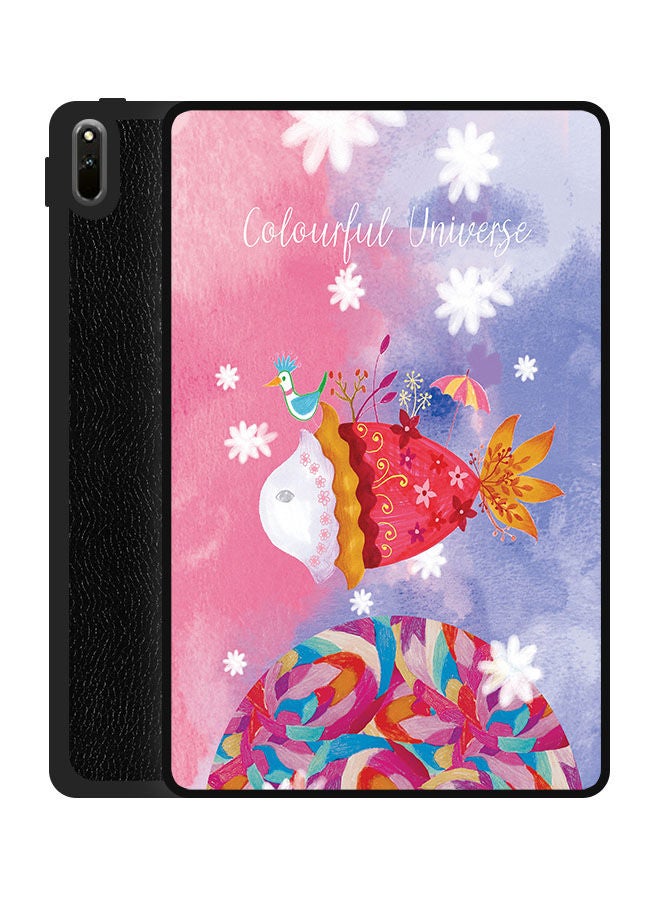 Theodor Protective Flip Case Cover For Huawei MatePad 11 2021 Colourful Universe - Image 1