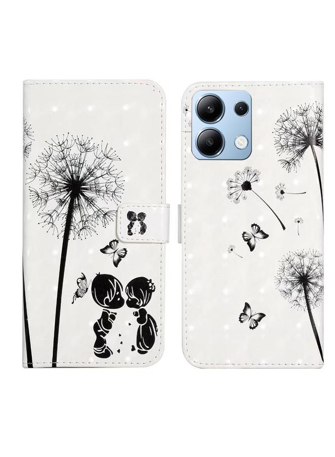 اس-توب جراب لهاتف Redmi Note 14 4G 163.25 مم، جراب جلدي منقوش بالزيت ثلاثي الأبعاد - Image 1