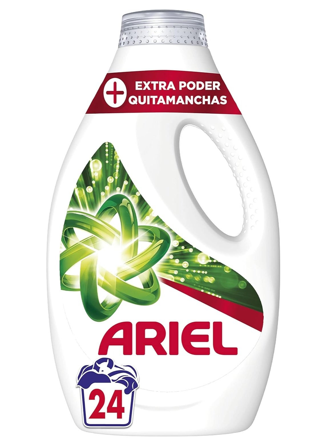 Ariel Detergente Líquido 24 Loads + Poder Extra Quitamanchas